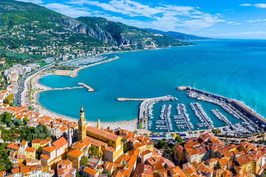 Le Landelle - Centre- Climatisation -Proche Gare Sncf Lejlighed Menton Eksteriør billede
